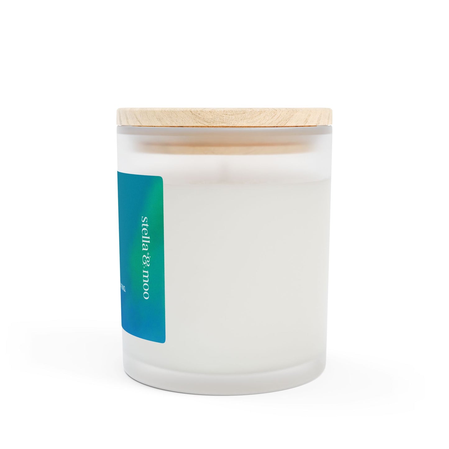 The Billie: Ocean Eyes Glow Candle Frosted Glass (Hand Poured 11 oz)