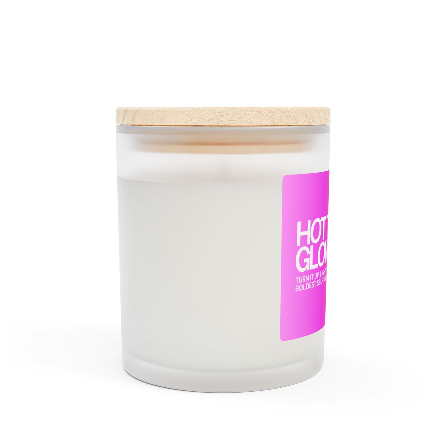 The Chappell: Hot To Glow Candle Frosted Glass (Hand Poured 11 oz)