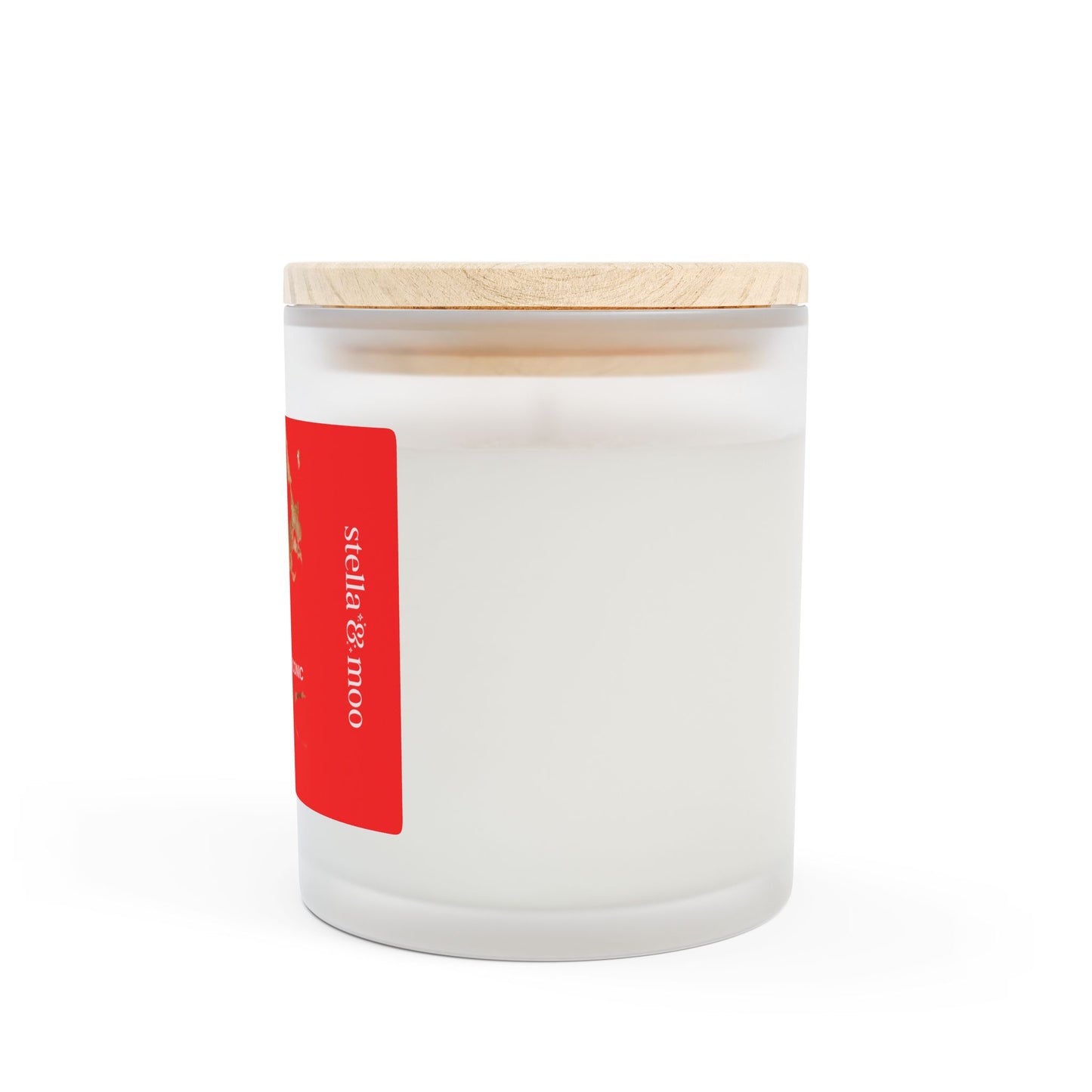 The Bee: Love On Fire Candle Frosted Glass (Hand Poured 11 oz)