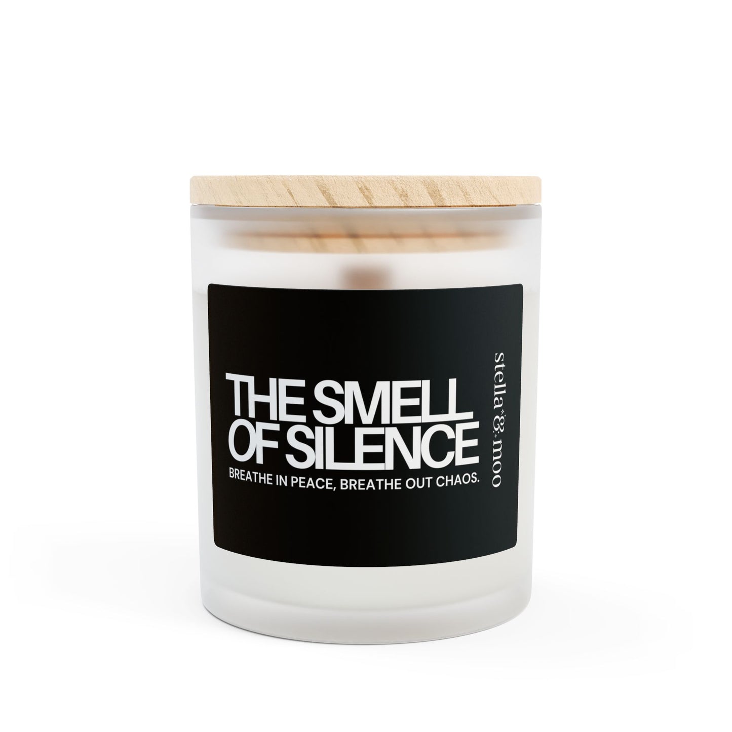 The Smell of Silence Candle Frosted Glass (Hand Poured 11 oz)