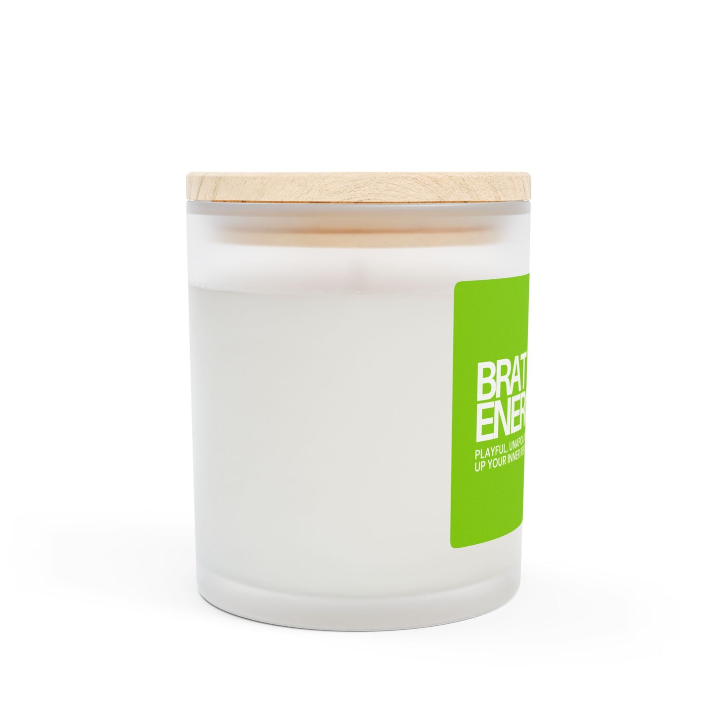 The Charli: Brat Energy Candle Frosted Glass (Hand Poured 11 oz)
