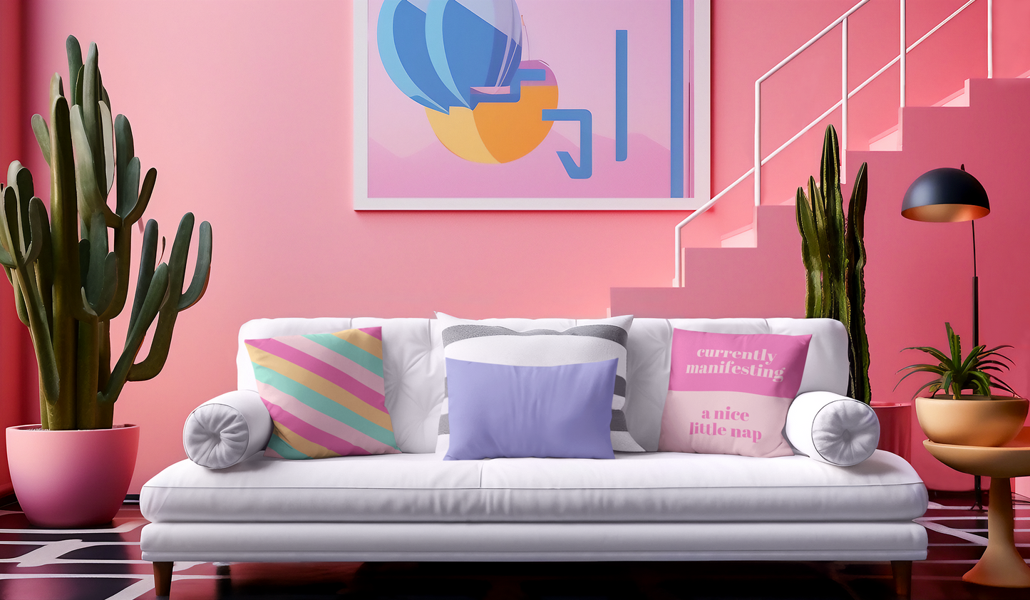 Currently Manifesting A Nap Throw Pillow