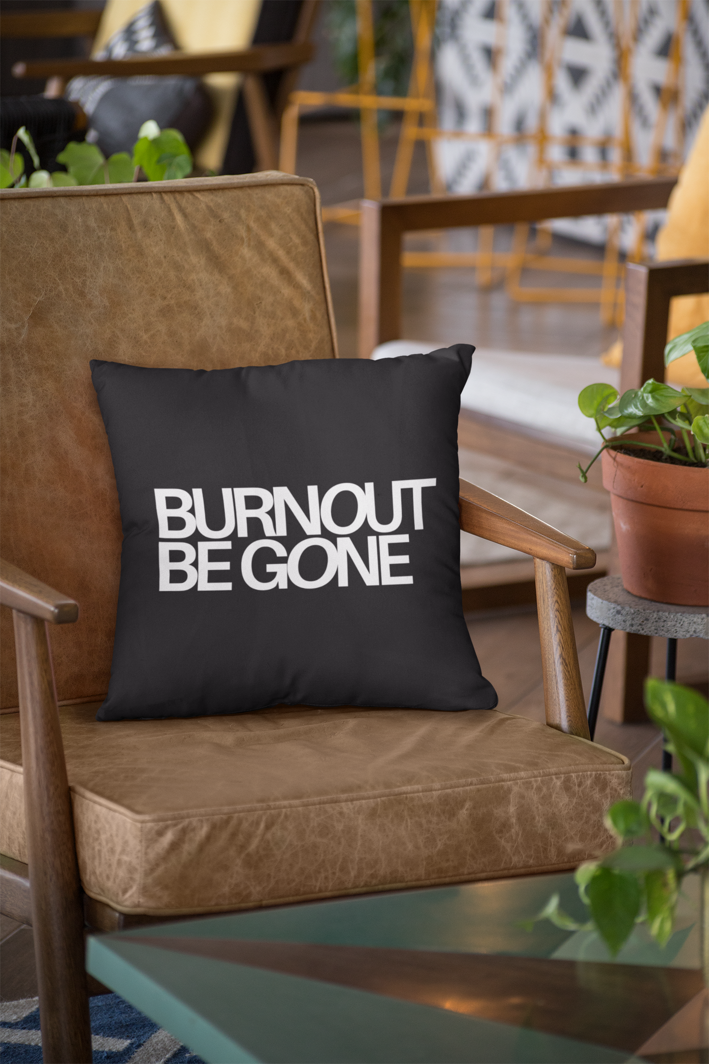 Burnout Be Gone Throw Pillow