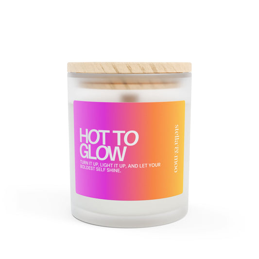 The Chappell: Hot To Glow Candle Frosted Glass (Hand Poured 11 oz)