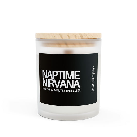 Naptime Nirvana Candle Frosted Glass (Hand Poured 11 oz)
