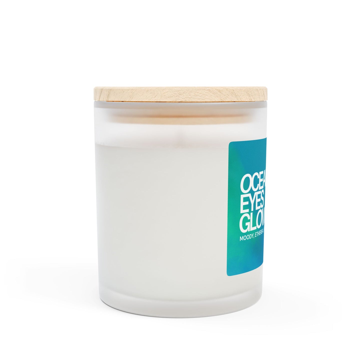The Billie: Ocean Eyes Glow Candle Frosted Glass (Hand Poured 11 oz)