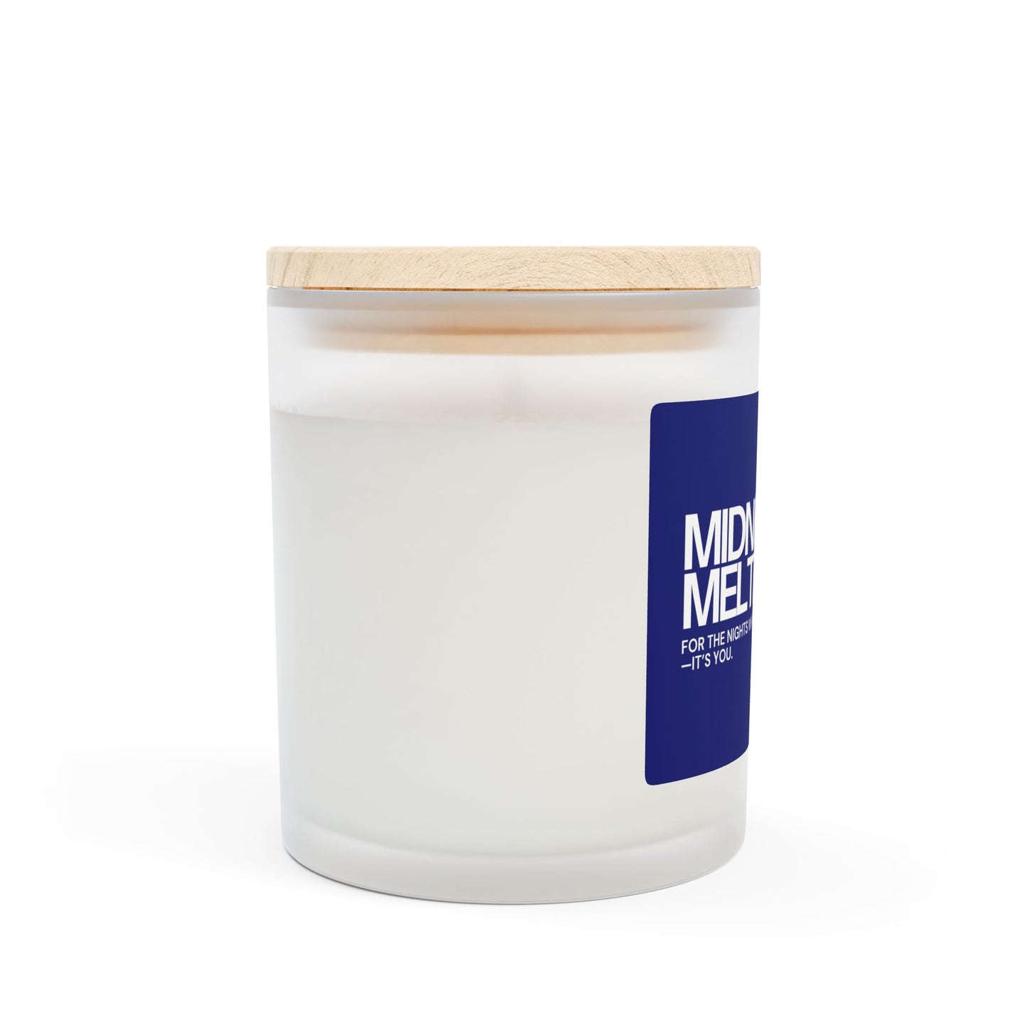 The Taylor: Midnight Meltdown Candle Frosted Glass (Hand Poured 11 oz)