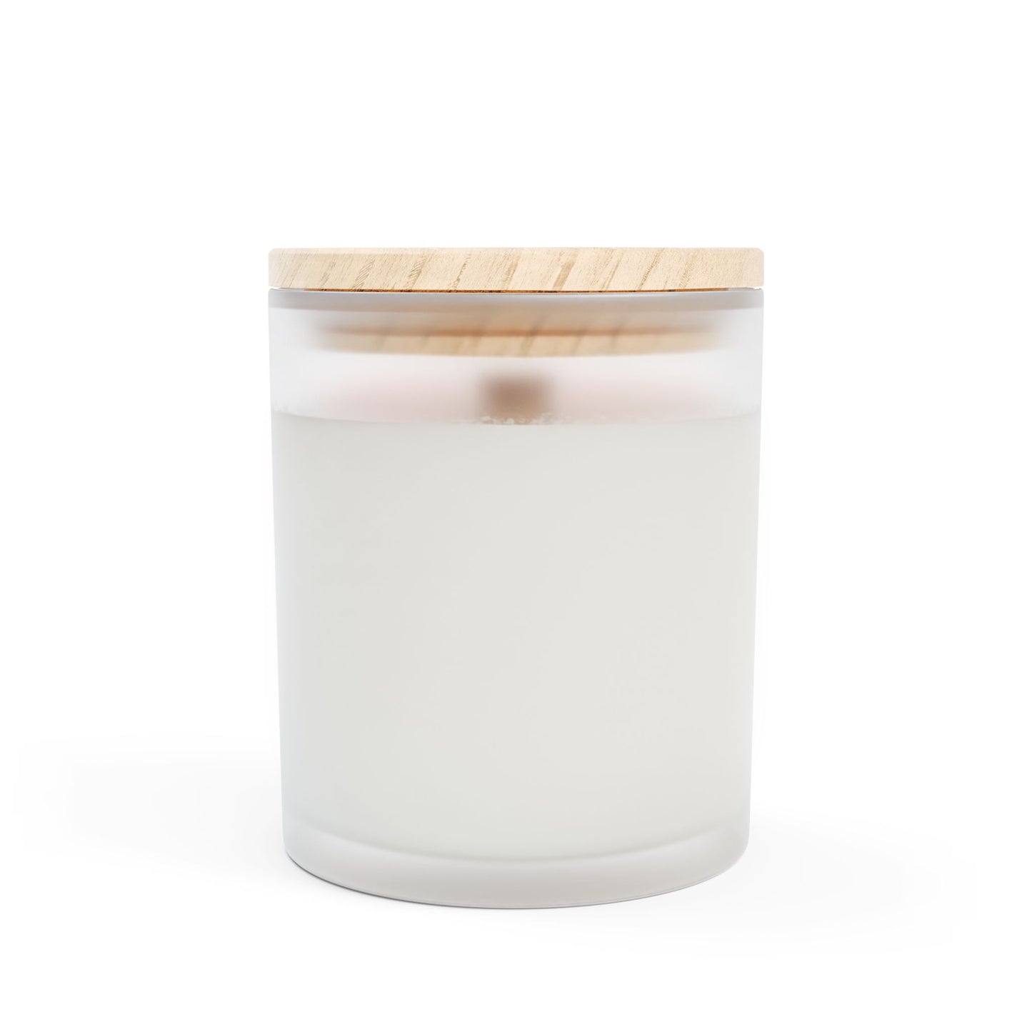 The Bee: Love On Fire Candle Frosted Glass (Hand Poured 11 oz)